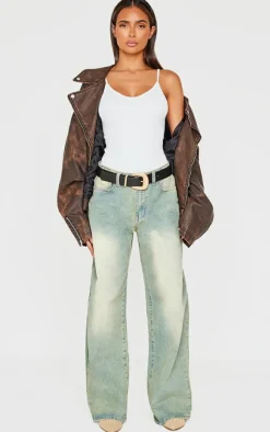 PrettyLittleThing Snatched*Snatched Rib Strappy Bodysuit