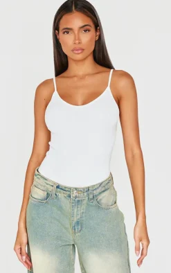 PrettyLittleThing Snatched*Snatched Rib Strappy Bodysuit