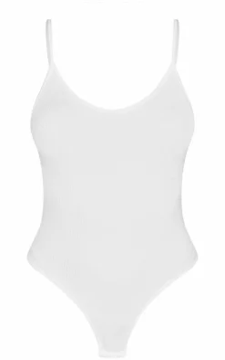 PrettyLittleThing Snatched*Snatched Rib Strappy Bodysuit