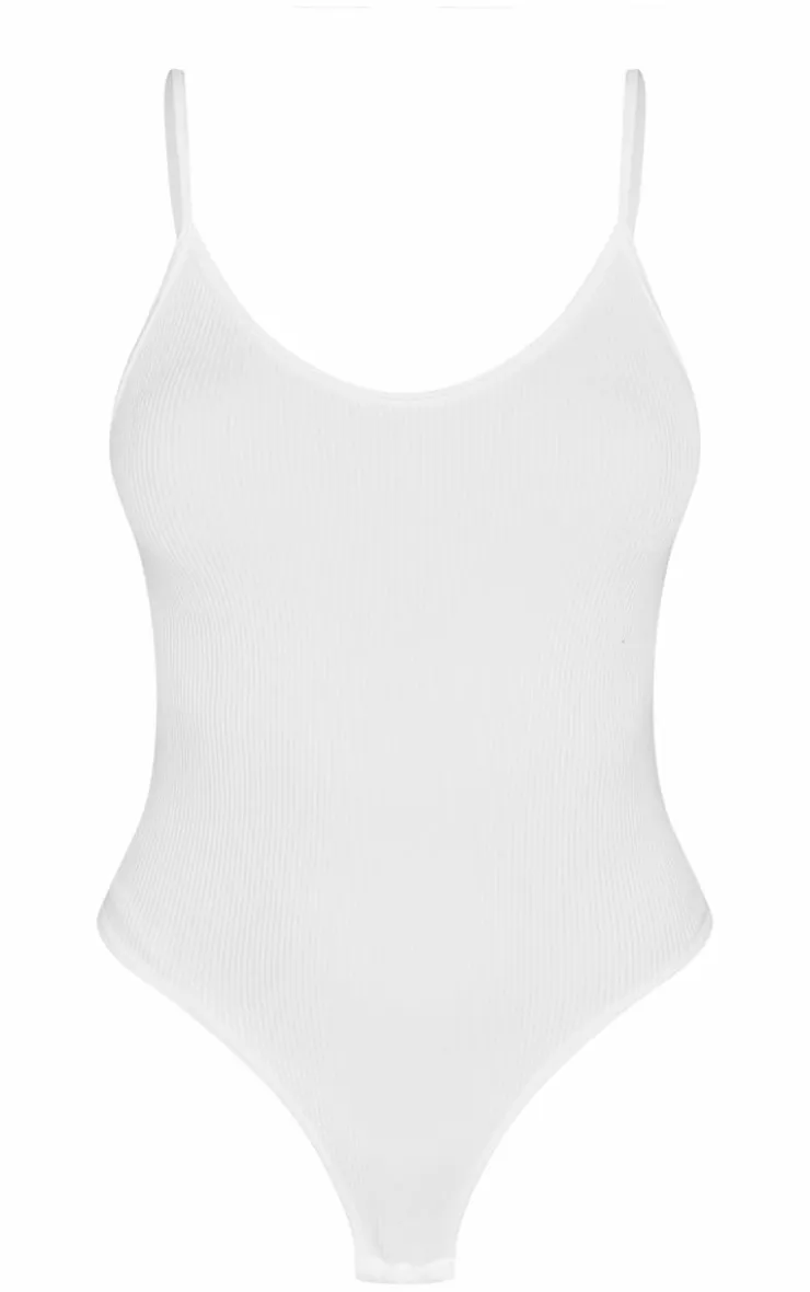 PrettyLittleThing Snatched*Snatched Rib Strappy Bodysuit