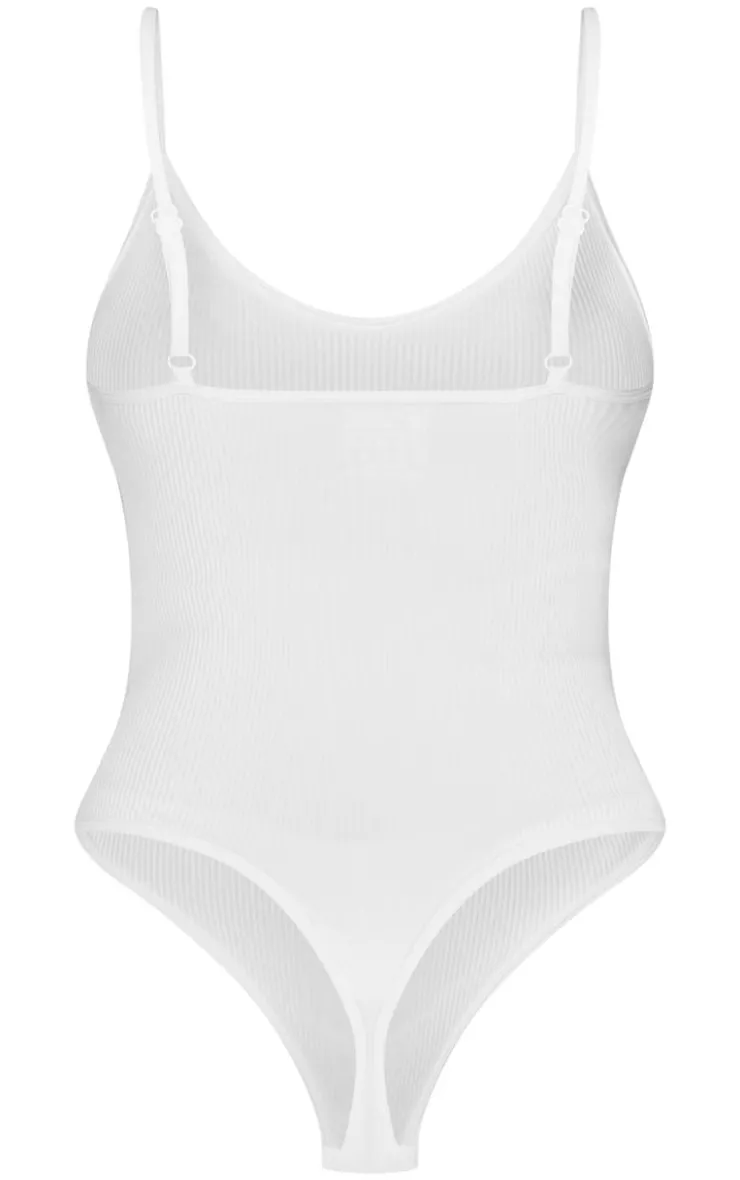PrettyLittleThing Snatched*Snatched Rib Strappy Bodysuit
