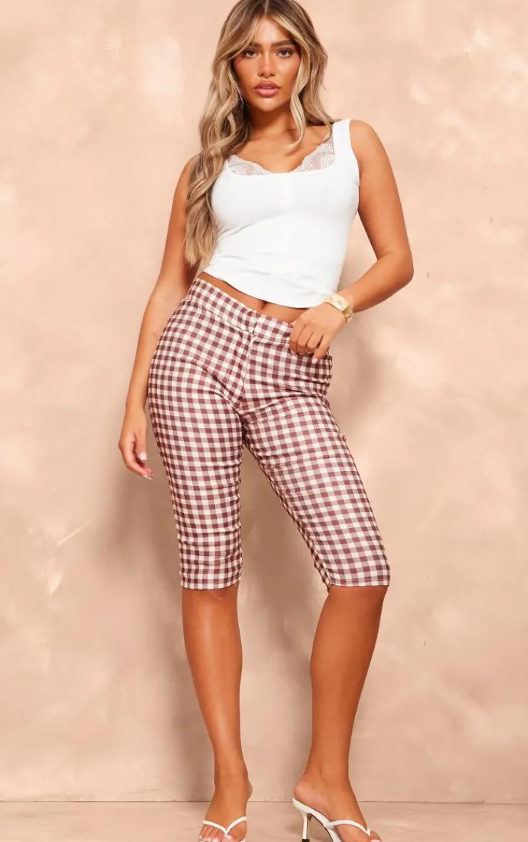PrettyLittleThing Snatched*Snatched Sculpt Lace Trim Button Up Long Top