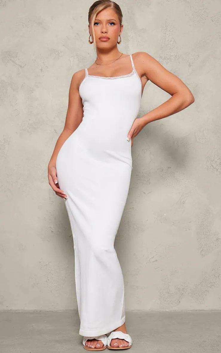 PrettyLittleThing Snatched*Snatched Sculpt Strappy Lace Midaxi Dress
