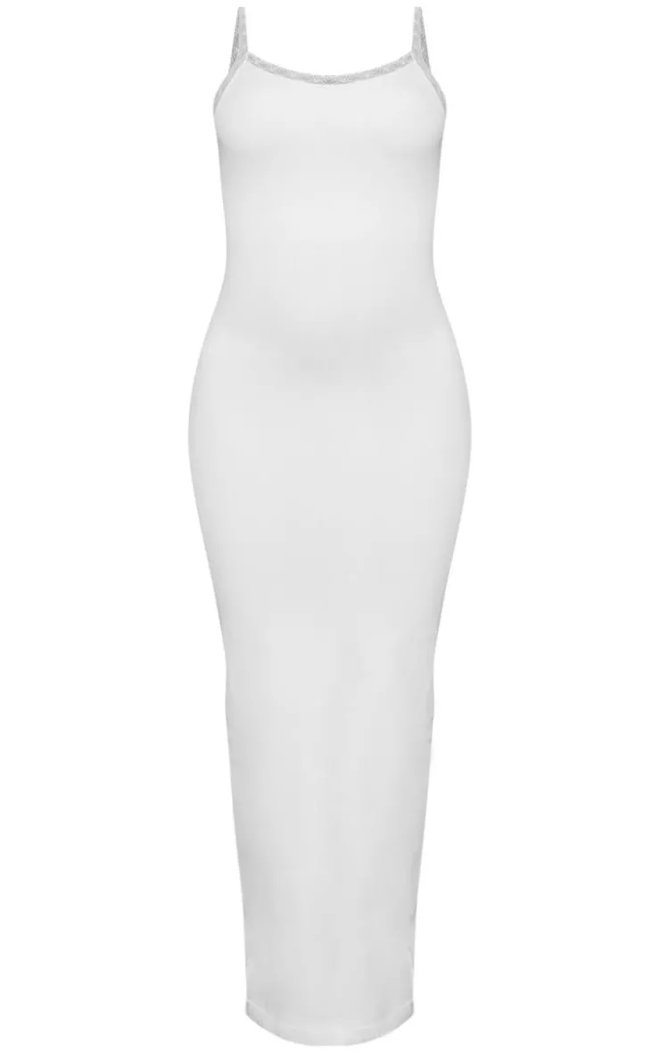 PrettyLittleThing Snatched*Snatched Sculpt Strappy Lace Midaxi Dress
