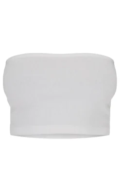 PrettyLittleThing Tube Tops*Soft Basic Ribbed Bandeau Crop Top