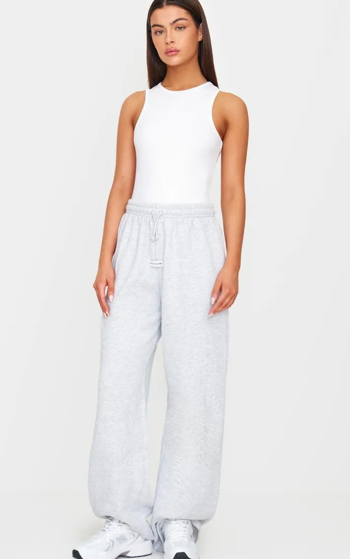 White Soft Ribbed Racer Bodysuit