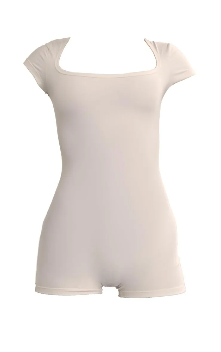 PrettyLittleThing Unitards*Square Neck Snatched Sculpt Unitard