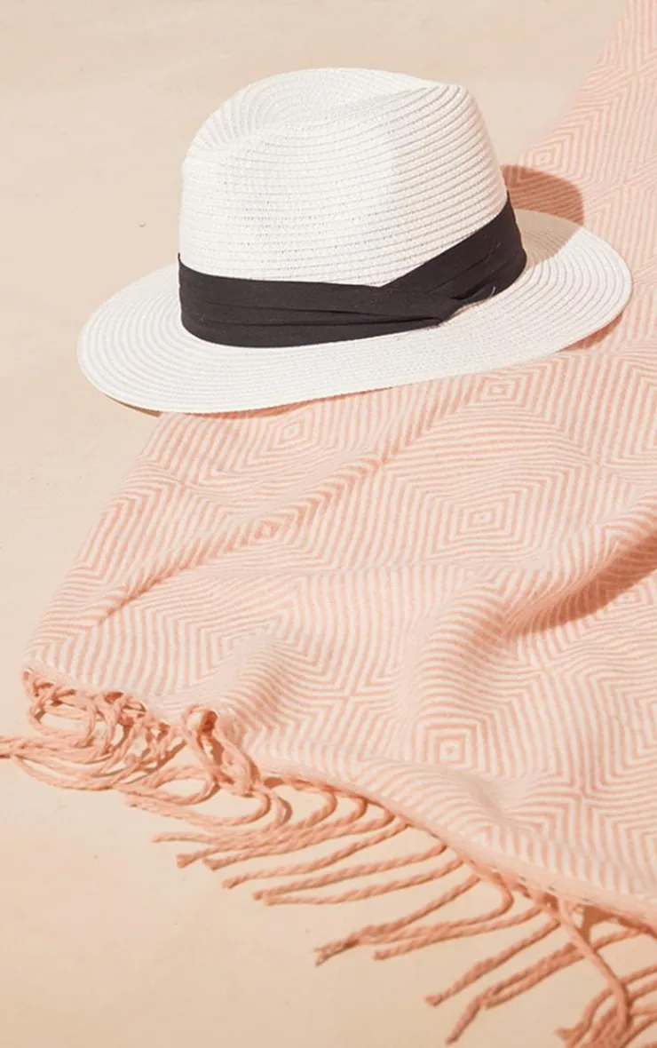 PrettyLittleThing Hats*Straw Fedora Sun Hat