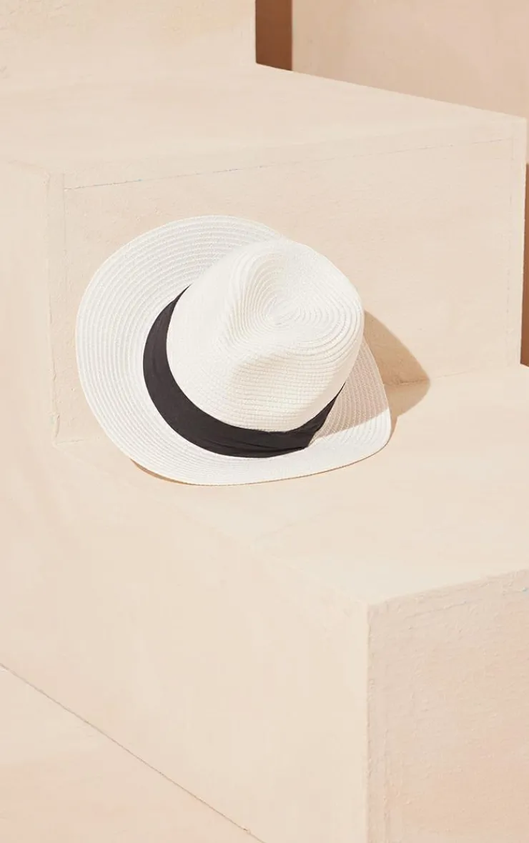 PrettyLittleThing Hats*Straw Fedora Sun Hat