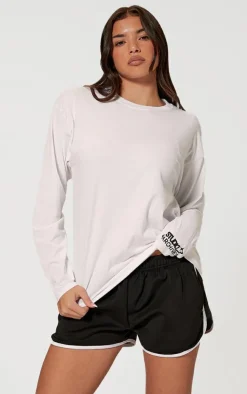 PrettyLittleThing T-Shirts*Studio Archives Oversized Long Sleeve T-shirt