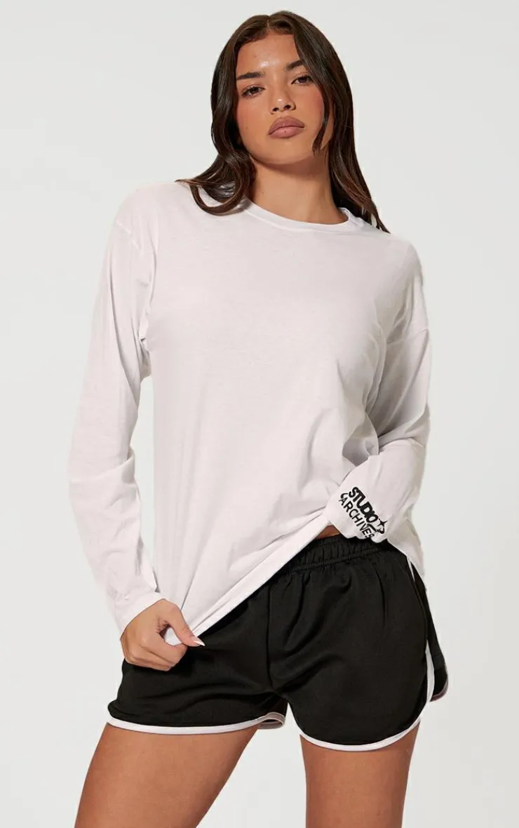 PrettyLittleThing T-Shirts*Studio Archives Oversized Long Sleeve T-shirt