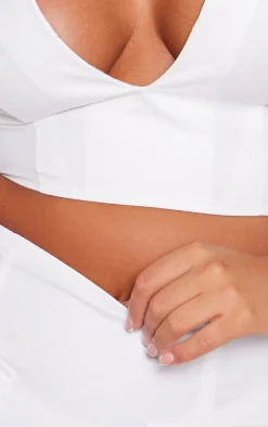 Best PrettyLittleThing Tailored A-line Mini Skirt White