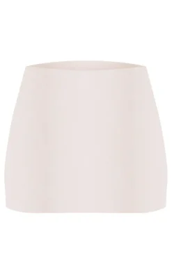Online PrettyLittleThing Tailored Mini Skirt White