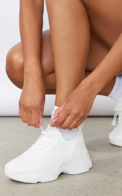 PrettyLittleThing Sneakers*Textured Drawstring Lace Sneakers