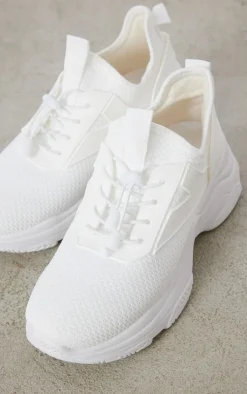 PrettyLittleThing Sneakers*Textured Drawstring Lace Sneakers