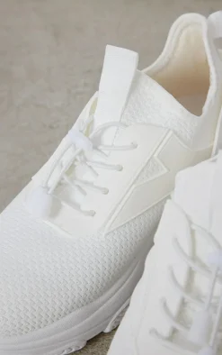 PrettyLittleThing Sneakers*Textured Drawstring Lace Sneakers