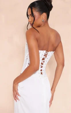 PrettyLittleThing Corsets*Textured Sheer Floral Lace Corset