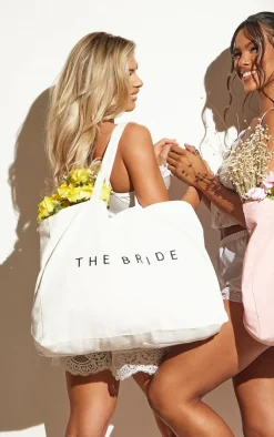PrettyLittleThing Shoppers*The Bride Canvas Tote Bag