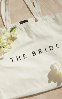 PrettyLittleThing Shoppers*The Bride Canvas Tote Bag