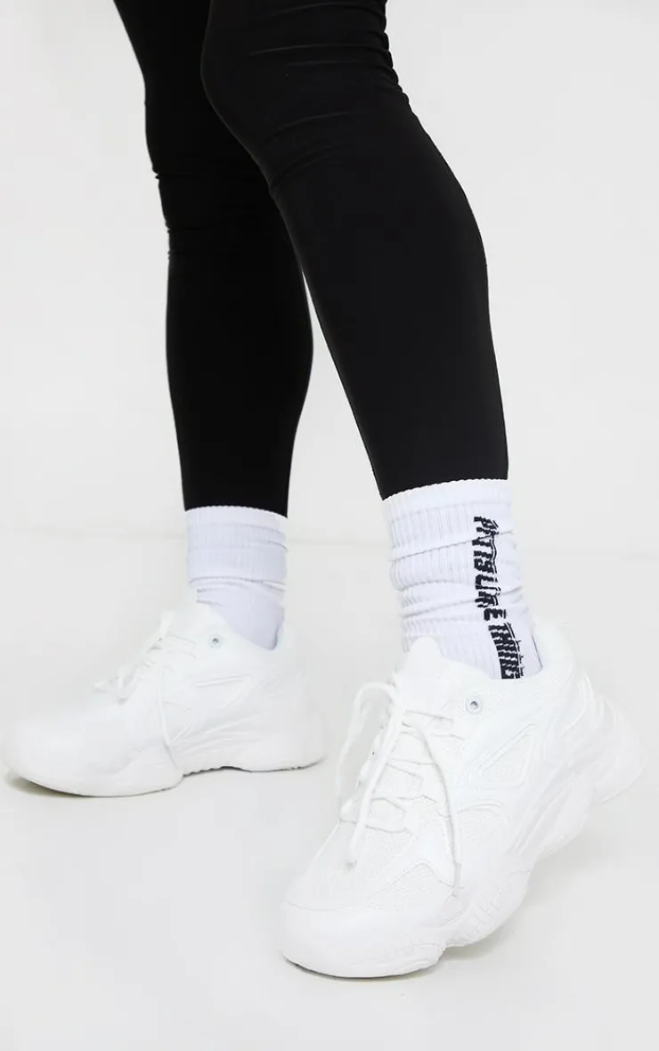 PrettyLittleThing Sneakers*Wide Fit Chunky Bubble Sole Panelled Up Sneakers