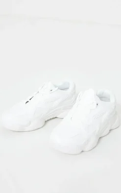 PrettyLittleThing Sneakers*Wide Fit Chunky Bubble Sole Panelled Up Sneakers
