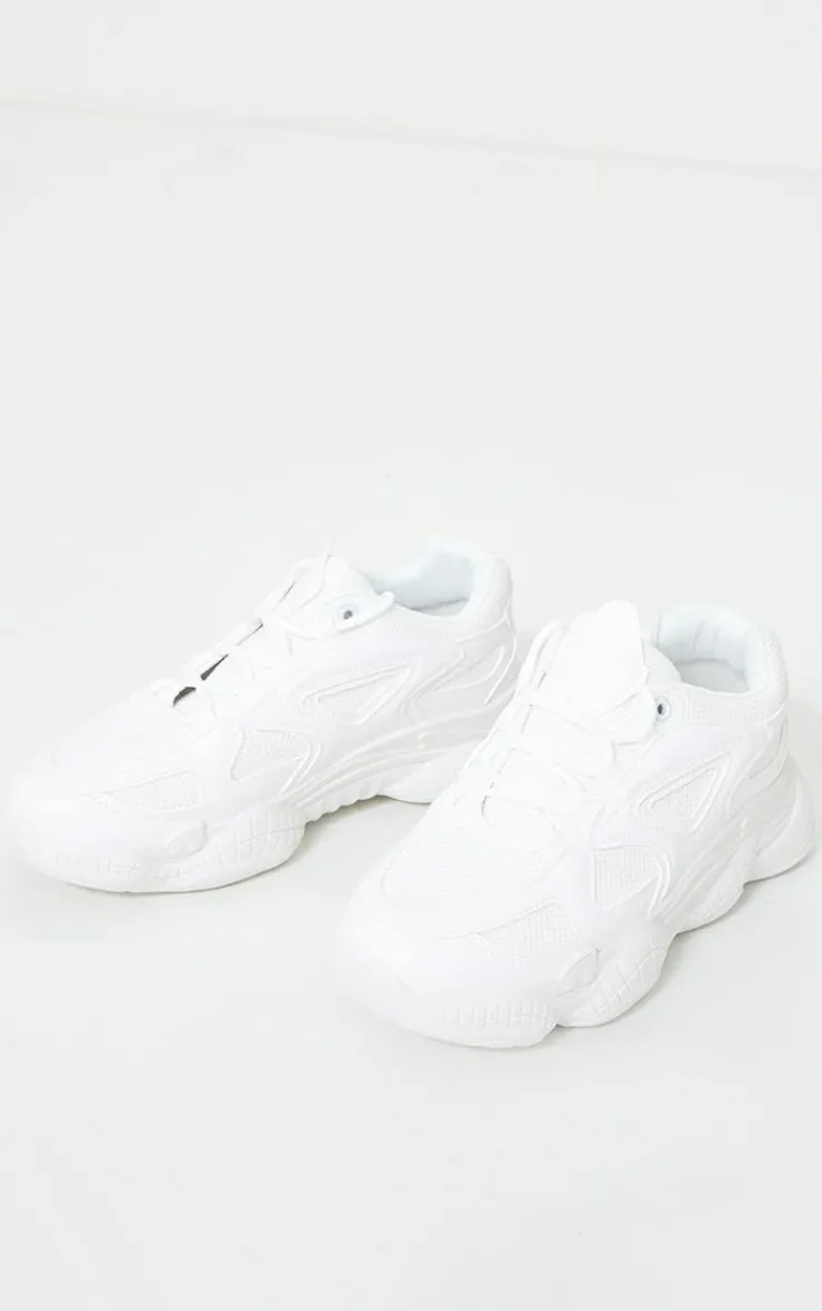 PrettyLittleThing Sneakers*Wide Fit Chunky Bubble Sole Panelled Up Sneakers