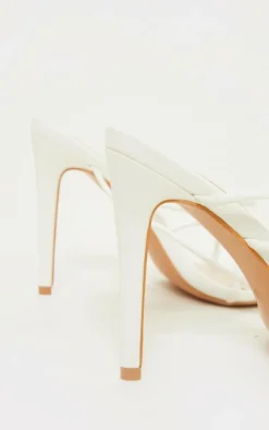 PrettyLittleThing Wide Fit Heels*Wide Fit Tube Strappy Laces Up High Heels