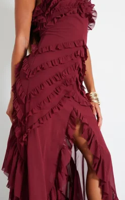 Tiered Frill Detail Maxi Dress-PrettyLittleThing Discount