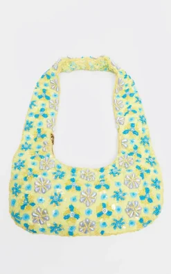 PrettyLittleThing Shoulder Bags*Flower Sequin Handbag